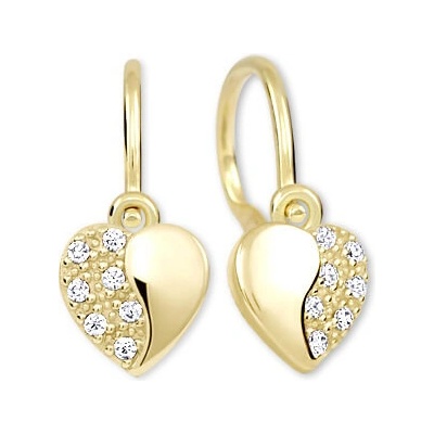 Soliter Dievčenské srdiečkové náušnice zo zlata 239 001 00879