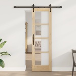 vidaXL Преплъзваща се врата ORKDAL 61 x 198, 5 см Естествен (3332433)