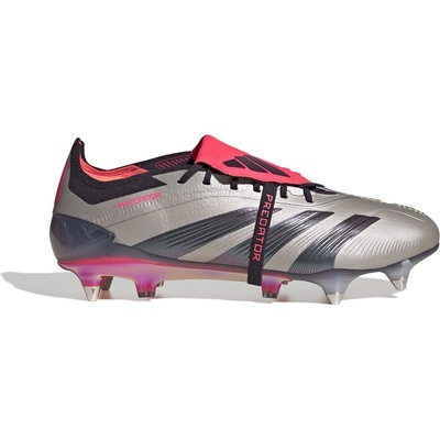 Adidas Футболни бутонки Adidas Predator Elite Fold Over Tongue Soft Ground Football Boots - Silver/Black
