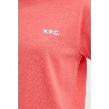 APC Памучна тениска A. P. C. t-shirt boxy petit vpc в оранжево COHBQ. F26390 (COHBQ.F26390)