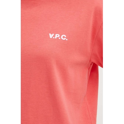 APC Памучна тениска A. P. C. t-shirt boxy petit vpc (COHBQ.F26390)
