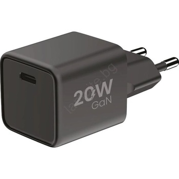 WINNER GROUP-WG - Адаптер за бързо зареждане 1xUSB-C Power Delivery 20W черен (WN0047)