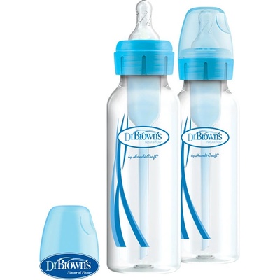 Dr.Browns láhev antikolik Options úzká plast modrá SB82405 2x250ml