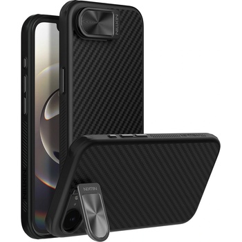 Nillkin CarboProp магнитен калъф с капак за камера и стойка за iPhone 16e - черен