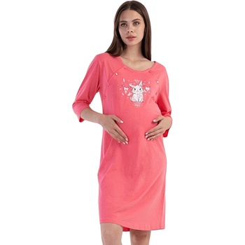 Image 1 of Нощница за кърмачки в розово със зайчета