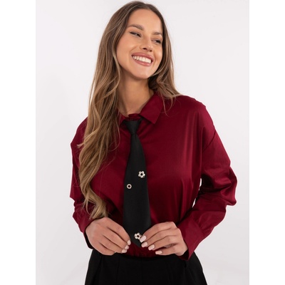 Italy Moda Shirt-DHJ-KS-9213.86-burgundy