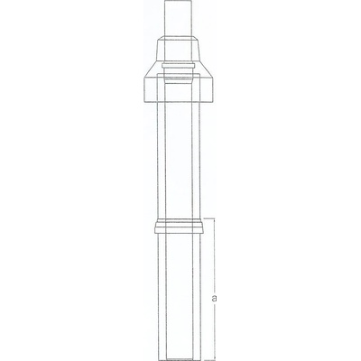 Almeva Lik střešní nástavec komplet 60/100, 1,6 m DPDS15