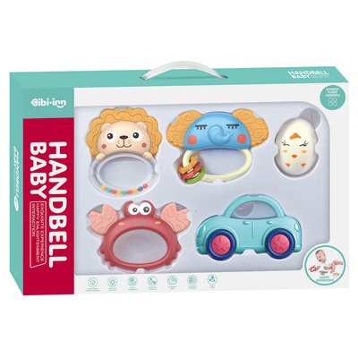 CHIPOLINO Sada hrkálok s hryzátkami Animals 5ks