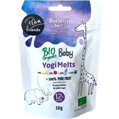 Petra & Friends Ovocné smoothie kousky sušené mrazem s borůvkami a kozím sýrem BIO 10 g