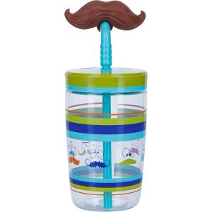 Contigo Чаша Contigo Funny Straw, 470 мл, детска, прозрачна (2094993)
