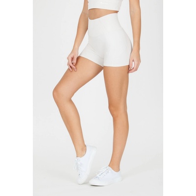 GoldBee Mini šortky s vysokým pasem Slonovinová