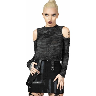 KILLSTAR Punkster Cold Shoulder černá
