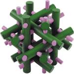 Fridolin Логически 3D пъзел Fridolin Magic Sticks Green - Magenta