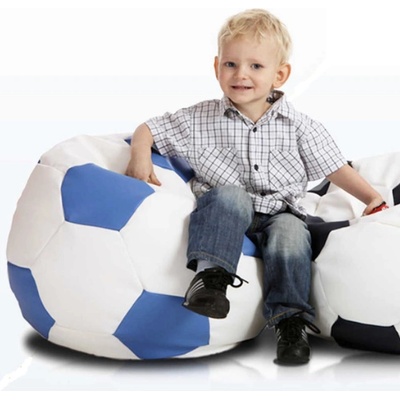 TiaHome malá futbalová lopta bielo modrá