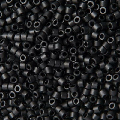 Miyuki Rokajlové korálky - Miyuki Delica 11/0 (DB-310) Matte Black - 15 g