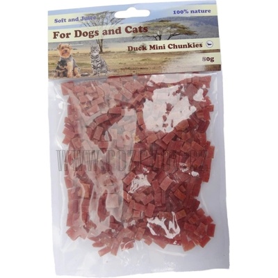 Dog & Cat Soft D&C kachní měkké mini proužky 80 g cca 3cm