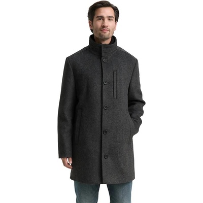 Tom Tailor Палто Tom tailor 1046983 Wool coat - Grey (Dark Grey Black Herringbone)