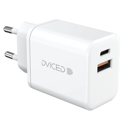 DVICED Wall charger 35W GaN 1 USB-A, 1 USB-C EU - White (DV221006)