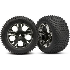 Traxxas колело 2.8", джанта All-Star черен хром, гума Alias (2) (заден)