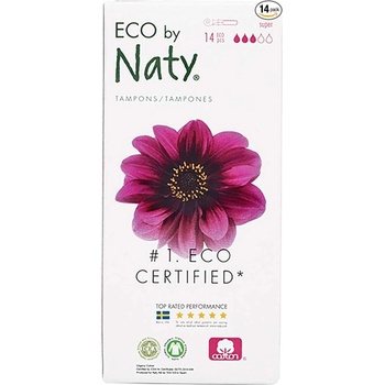 Naty Nature Tampóny Super + Aplikátor 14 ks