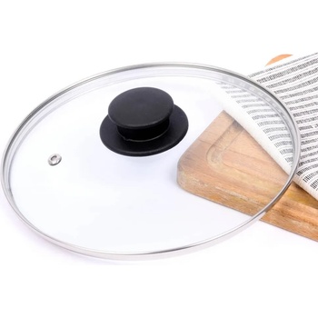 Image 1 of Steel Pan 24 см стъклен капак с метален кант Steel Pan (10624)