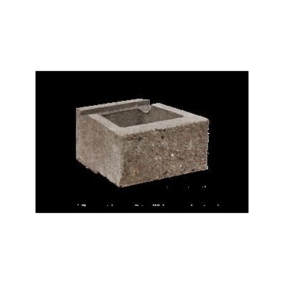 CUP STONE malý štípaný Hnědá