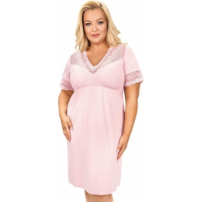 Donna košieľka Linda plus size Púdrová ružová