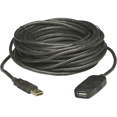 Manhattan 150958 USB, USB 2.0 USB-A zástrčka, USB-A zásuvka, 2m, černý