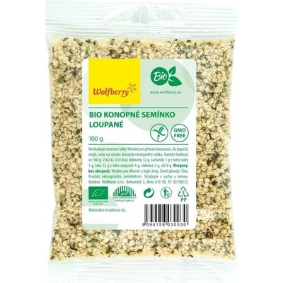 Wolfberry konopné semínko loupané Bio 100 g
