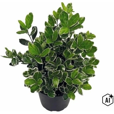Brslen japonský FloraSelf Euonymus japonicus 'Kathy' výška 20-25 cm květináč 2 l
