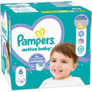 Pampers Памперси Pampers Active Baby 6 (13-18 кг. ) - 56 броя