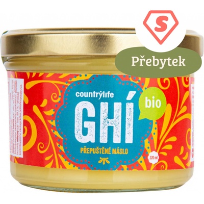 Country Life Bio přepuštěné Máslo Ghí 220 ml – Hledejceny.cz