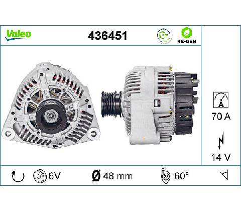 Alternátor VALEO 436451