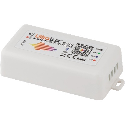 Ultralux Bluetooth aУДИО КОНТРОЛЕР ЗА ДИГИТАЛНО rgb led ОСВЕТЛЕНИЕ 5-24v (digc4bl)