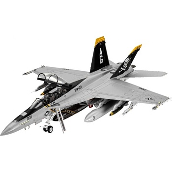 Revell Сглобяем модел, Revell, Самолет F/A 18F Super Hornet, 97 части (R03834)