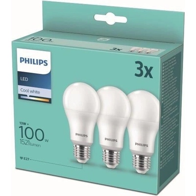 Philips 8718699694906 žiarovka Philips LED E27, 14W, 1521lm, 4000K, biela, 3 ks