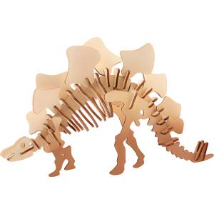 Johntoy Дървен 3d пъзел "Динозаври" - Стегозавър (26096-3) - bright-toys