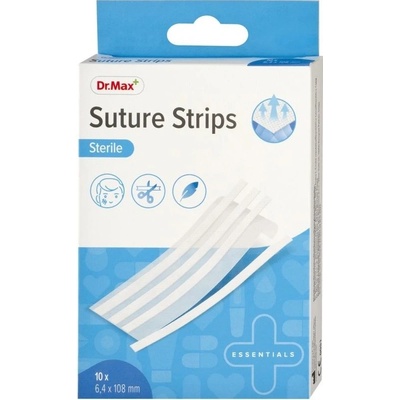 Dr. Max Suture Strips 6,4 x 108 mm náplasťové stehy 10 ks