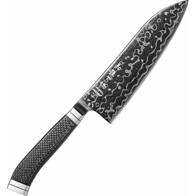 HEZHEN kuchyňský nůž Santoku CARBON X10 (7,5")