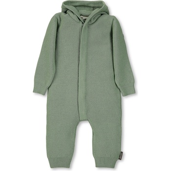 Sterntaler Плетен бебешки гащеризон от мериносова вълна с качулка и 3D ушички, Sterntaler (5502170)