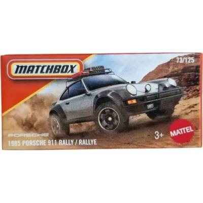 Mattel Matchbox: Мини количка в картонена кутия 1985 Porsche 911 Рали (JHR65)