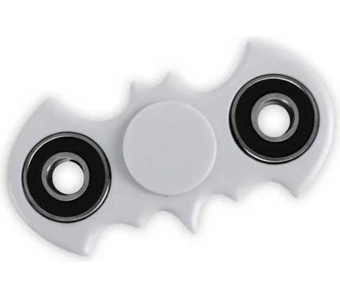 Fidget spinner Batman bílý