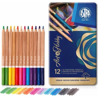 Art Hobby umelecké farbičky z cédrového dreva 12 farieb 312117001