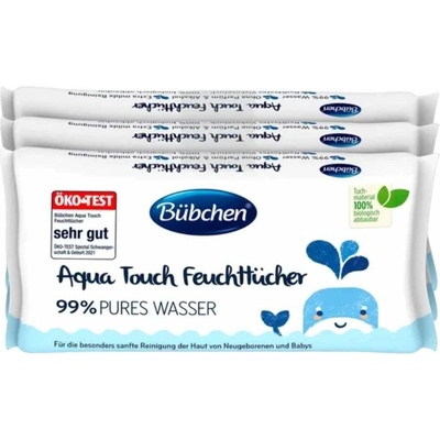 Bübchen Aqua Touch vlhké ubrousky 3 x 48 ks
