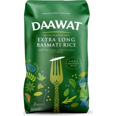 Daawat Basmati rýže Extra Dlouhá 2 kg