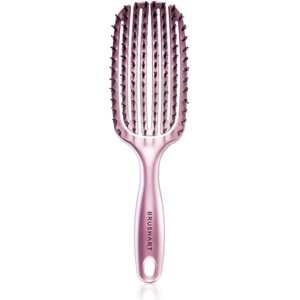 BrushArt Hair Vent blowdry hairbrush with boar bristles Четка за коса с влакна от найлон и глиган Medium