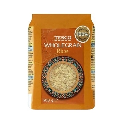 Tesco Wholegrain rýže pololoupaná 0,5 kg