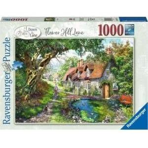 Ravensburger Puzzle 1000 Road among a hill of flowers