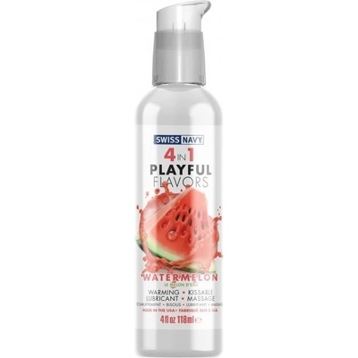 Swiss Navy Playful 4 in1 lubrikační gel Watermelon Flavor 118 ml