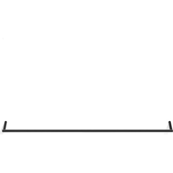DECOR WALTHER Закачалка на релса за кърпи Mikado 80 см черен мат (0521060)
